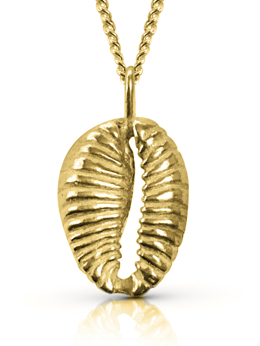 Cowrie pendant necklace - Au