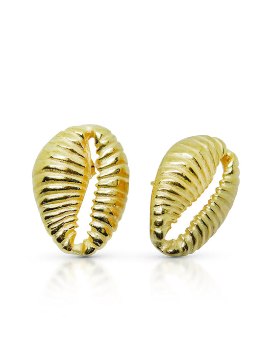 Cowrie stud earrings