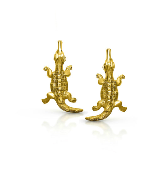 Croc stud earrings